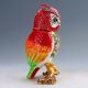 Chinese Collectable Cloisonne Inlaid Rhinestone Handwork Owl Statue D1436 Birds photo 3