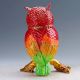 Chinese Collectable Cloisonne Inlaid Rhinestone Handwork Owl Statue D1436 Birds photo 4