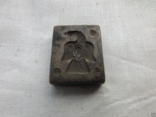 Vintage Die Pendant Brass Hand Casting Jewelry Mold Stamp Seal A1447 photo