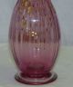 Antique Mont Joye Legras Victorian Pale Cranberry Pink Ribbed Glass Vase W/ Gold Vases photo 4