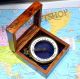 Antique Brass Map Reader Magnifier Compass With Rose Wood Box Maritime Gifts 3 