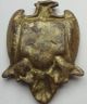 C1910 Antique Brass Unusual Tray As Triskelion & Bird Of Prey - Tasseled /drapery Metalware photo 4