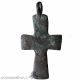 Museum Quality Byzantine Bronze Religious Cross Pendant,  Christ Roman photo 1