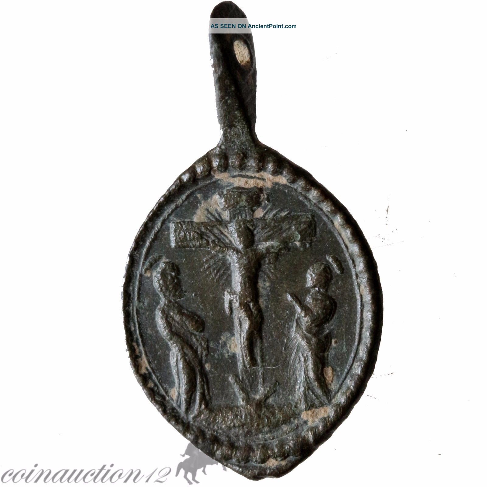 An Ae Spanish Religious Pendant 1700 - 1800 Ad Roman photo