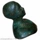 Very Rare Egyptian Sculpted Bronze Negro Young Men Bust Circa 200 Bc Roman photo 2