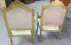 2 Chairs - Vintage Gilt Louis 16th French Hand Carved Armchairs In 1935 Movie 1900-1950 photo 7