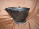 Vtg 17 Reeves Coal Pail Scuttle Hod,  Galvanized Steel?,  Bail Handle,  Primitive Hearth Ware photo 1