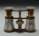 Antique Wendome Paris Mother Of Pearl Opera Glasses/binoculars With Leather Case Optical photo 8