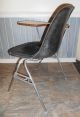 Vtg Herman Miller Desk Shell Chair Black Fiberglass Eames Era Mid Century Mod Mid-Century Modernism photo 3