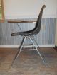Vtg Herman Miller Desk Shell Chair Black Fiberglass Eames Era Mid Century Mod Mid-Century Modernism photo 4