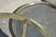 Mid Century Milo Baughman Style Brass Plated Tiered Swivel Glass Coffee Table Mid-Century Modernism photo 4