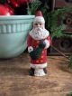Tiny Antique Tin Toy Pan With Old Photo Print Primitive Christmas Ornament Primitives photo 3