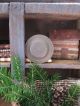 Tiny Antique Tin Doll Plate With Old Photo Print Children Primitives photo 1