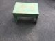 Antique Bench Stool Vintage Primitive Country 18 X 13 X11 Wood,  Old Green Paint Primitives photo 2