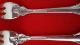 2 Wallace Grand Baroque Sterling Silver Flatware Seafood Forks Flatware & Silverware photo 1