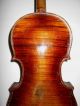 Vintage Old Antique 1800s 1 Pc Back Full Size Violin - String photo 1