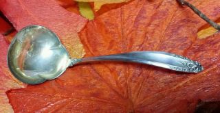 International Prelude Sterling Silver Solid Cream Ladle Gravy Serving Spoon photo