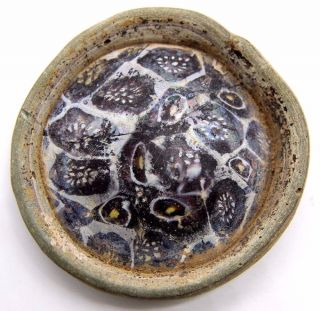 Very Rare Ancient Roman Millefiori Glass Dish 1st - 2nd Century Ad photo