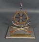 Ship Navy Boat Naval Nautical Anchor Model Rudder Pocket Watch Stand Rowing Oars Anchors photo 1