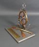 Ship Navy Boat Naval Nautical Anchor Model Rudder Pocket Watch Stand Rowing Oars Anchors photo 3