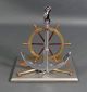 Ship Navy Boat Naval Nautical Anchor Model Rudder Pocket Watch Stand Rowing Oars Anchors photo 4