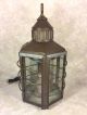 Antique Clipper Ship Lantern No 1255 Dumbarton Scotland 1859 W/ Yellow Bulb Lamps & Lighting photo 5