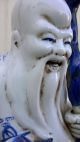 China Antique Whiter And Blue Porcelain God Of Longevity Men, Women & Children photo 4
