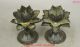Fengshui Chinese Bronze Buddhism Lucky Lotus Flower Shape Statue Candle Holder Other Antique Chinese Statues photo 1