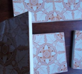 Six Old Washstand Tiles, . photo