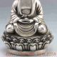 Collectible Decorated Tibet Silver Hand - Carved Buddha Statue Other Antique Chinese Statues photo 2