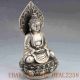 Collectible Decorated Tibet Silver Hand - Carved Buddha Statue Other Antique Chinese Statues photo 3