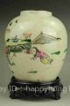 Chinese Old Famille Rose Porcelain Hand Painted Woman Child Porcelain Pot Buddha photo 2