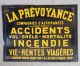 Antique Vintage French Enamel / Steel Porcelain Sign Plaque Insurance N2 Signs photo 3