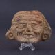 Terracotta Old Fire God Head - Pre Columbian Artifact - Ancient Pottery - Teotihuacan The Americas photo 5