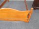 57435 Solid Maple Full Size Bed W/ Wood Rails Post-1950 photo 10