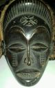 Chokwe Female Pwo Mask Carved In Wood,  Vegetal Hair.  9 