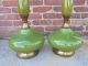 Vintage Mid Century Modern Retro Green Table Lamps Eames Era Mid-Century Modernism photo 4