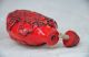 Delicate Chinese Red Coral Hand Carved Smiling Buddha Snuff Bottle Snuff Bottles photo 6