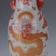 Chinese Famille Rose Porcelain Hand - Painted Dragon Vase W Qianlong Mark C163 Vases photo 4