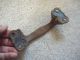 Antique Heavy Primitive Cast Iron Barn Shed Door Handle Drawer Pull - 6 