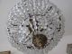 Exquisite Old Vintage Chandelier Dripping Crystals Wedding Cake Empire Shape Chandeliers, Fixtures, Sconces photo 1