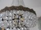 Exquisite Old Vintage Chandelier Dripping Crystals Wedding Cake Empire Shape Chandeliers, Fixtures, Sconces photo 2