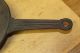 Fantastic Late 17th C Pilgrim Period Cast Iron Footed Griddle Fluted Handle Primitives photo 3