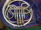 Vintage C.  G.  Conn Ltd Silver French Horn Ser 401626,  Case - Antique Horn Brass photo 1
