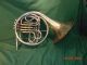 Vintage C.  G.  Conn Ltd Silver French Horn Ser 401626,  Case - Antique Horn Brass photo 2