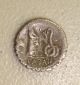 59 Bc L.  Roscius Fabatus Ancient Roman Republic Silver Serrate Denarius Vf Roman photo 2