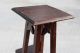 Vintage Oak Pedestal Display Table Plant Church Stand With Side Display 1900-1950 photo 6