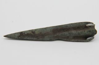Celtic Period Bronze Socket Tri - Lobe Type Arrow Head 500 - 400 B.  C.  Vf, photo