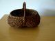 Antique Egg Basket Patina No Problems Good Med - Sm Weave Folk Primitive Primitives photo 4