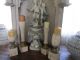 4 Fabulous Old Architectural Repurposed Church Posts Candle Holders Chippy White Columns & Posts photo 2